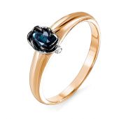 БР210729 2,00 Кольцо золотое с сапфиром бренд Delta (Au 585)