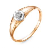 БР111120 1,18 Кольцо с бриллиантом бренд Delta (Au 585)