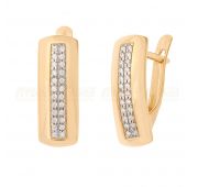 20663 Серьги дорожка из золота с фианитами (Au 585)