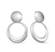 с221220 Серьги без вставок бренд Delta (Серебро)