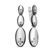 с129104 Серьги с фианитами бренд Delta (Серебро)