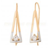 серьги из золота с фианитами