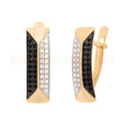 20803. Серьги дорожка из золота с фианитами (Au 585)