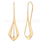 серьги из золота без вставок