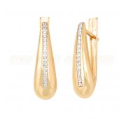20878 Серьги дорожка из золота с фианитами (Au 585)
