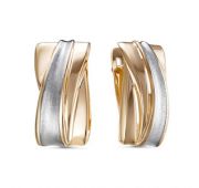 223022 Серьги из золота без вставок бренд Delta (Au 585)