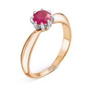 1224-151-12-00 Кольцо золотое с рубином бренд Vesna (Au 585)