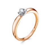 1129-151-00-00 Кольцо помолвочное с бриллиантом бренд Vesna (Au 585)