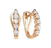 2840-151-00-00 Серьги дорожка с бриллиантами бренд Vesna (Au 585)