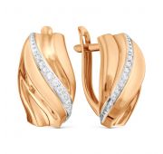 т14202Б064 Серьги из золота бренд Karatov (Au 585)