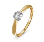 кольцо помолвочное с бриллиантом