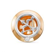 подвеска знак зодиака с бриллиантом