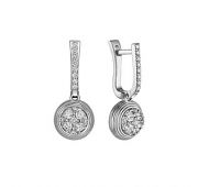 серьги с бриллиантами из белого золота