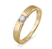 кольцо золотое с бриллиантом бренд Delta