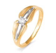 кольцо помолвочное с бриллиантом