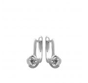 Серьги с фианитами