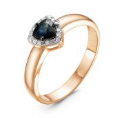 кольцо золотое с сапфиром бренд Delta