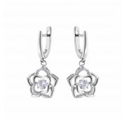 серьги с фианитами