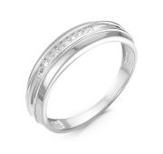 кольцо с бриллиантами из белого золота бренд Delta