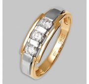 Кольцо обручальное с бриллиантами