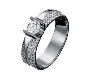 Кольцо из белого золота бренд Platina