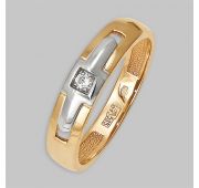 кольцо обручальное с бриллиантами