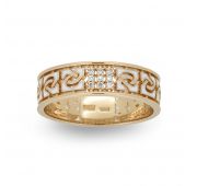 Кольцо обручальное с бриллиантами