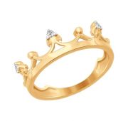 кольцо корона из золота