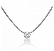 Колье из белого золота бренд Platina
