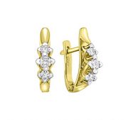 E1261101-03 серьги с бриллиантами (Au585)