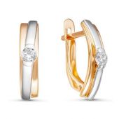 Серьги из золота бренд Delta