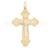 подвеска крест из золота