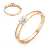 кольцо золотое с рубином