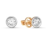 серьги пуссеты с бриллиантами бренд Delta