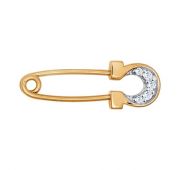 040162 Брошь булавка из золота (Au 585)