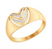 Кольцо без вставок из золота