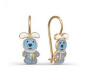 Серьги из золота детские