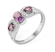 кольцо с аметистом