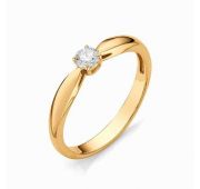 Кольцо помолвочное с бриллиантом бренд Алькор