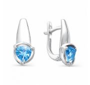 серьги с топазом бренд Алькор