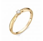 Кольцо помолвочное с бриллиантом бренд Алькор