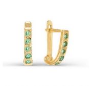 серьги детские из золота