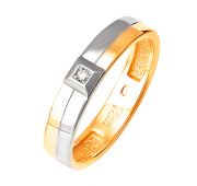 кольцо обручальное с бриллиантами