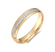 Кольцо обручальное с бриллиантами