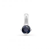 подвеска с сапфиром из белого золота бренд Алькор