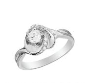 Кольцо с фианитом