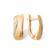 серьги из золота с фианитами