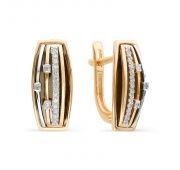 серьги с бриллиантами бренд Алькор