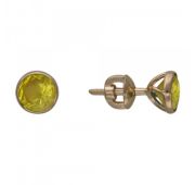 серьги пуссеты из золота