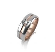 кольцо обручальное с бриллиантами бренд Graf Кольцов